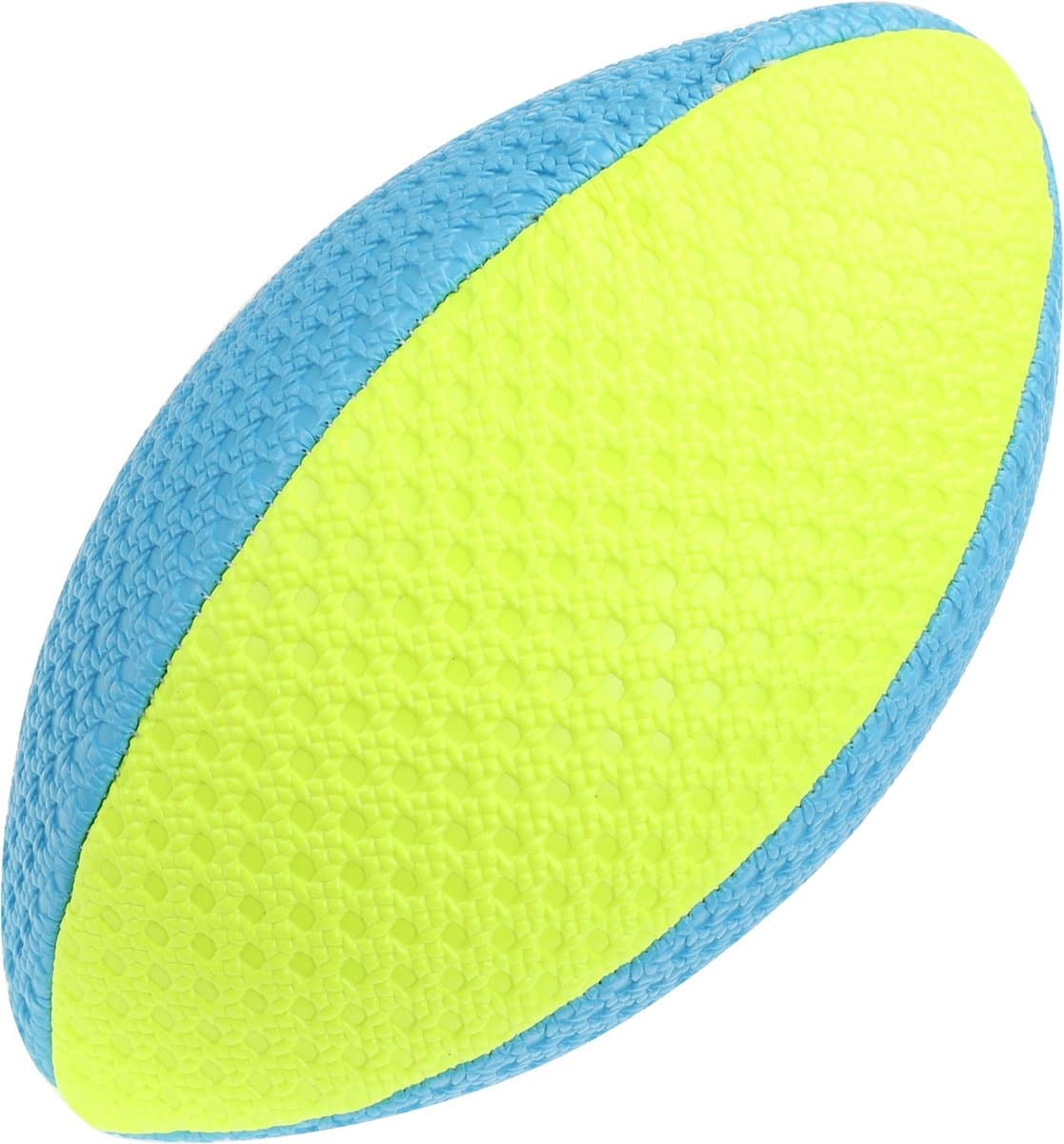 Toi Toys Rugbybal neon blauw/geel