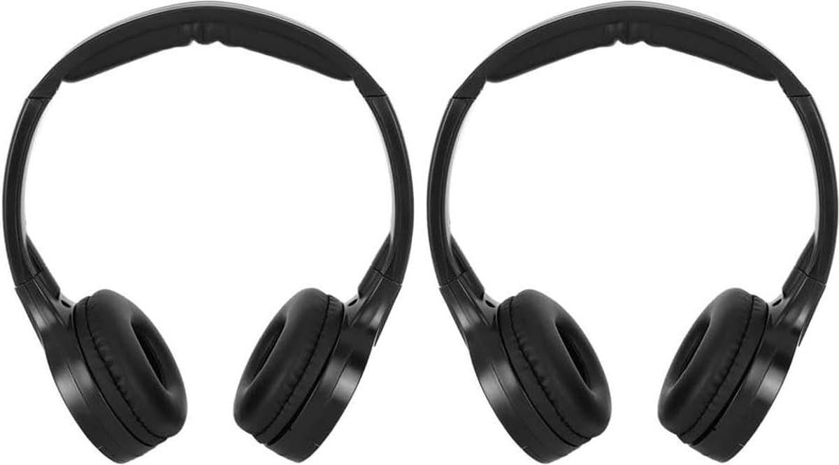 Draadloze infrarood stereo koptelefoon - 2-kanaals oor koptelefoon met draadloze audio .