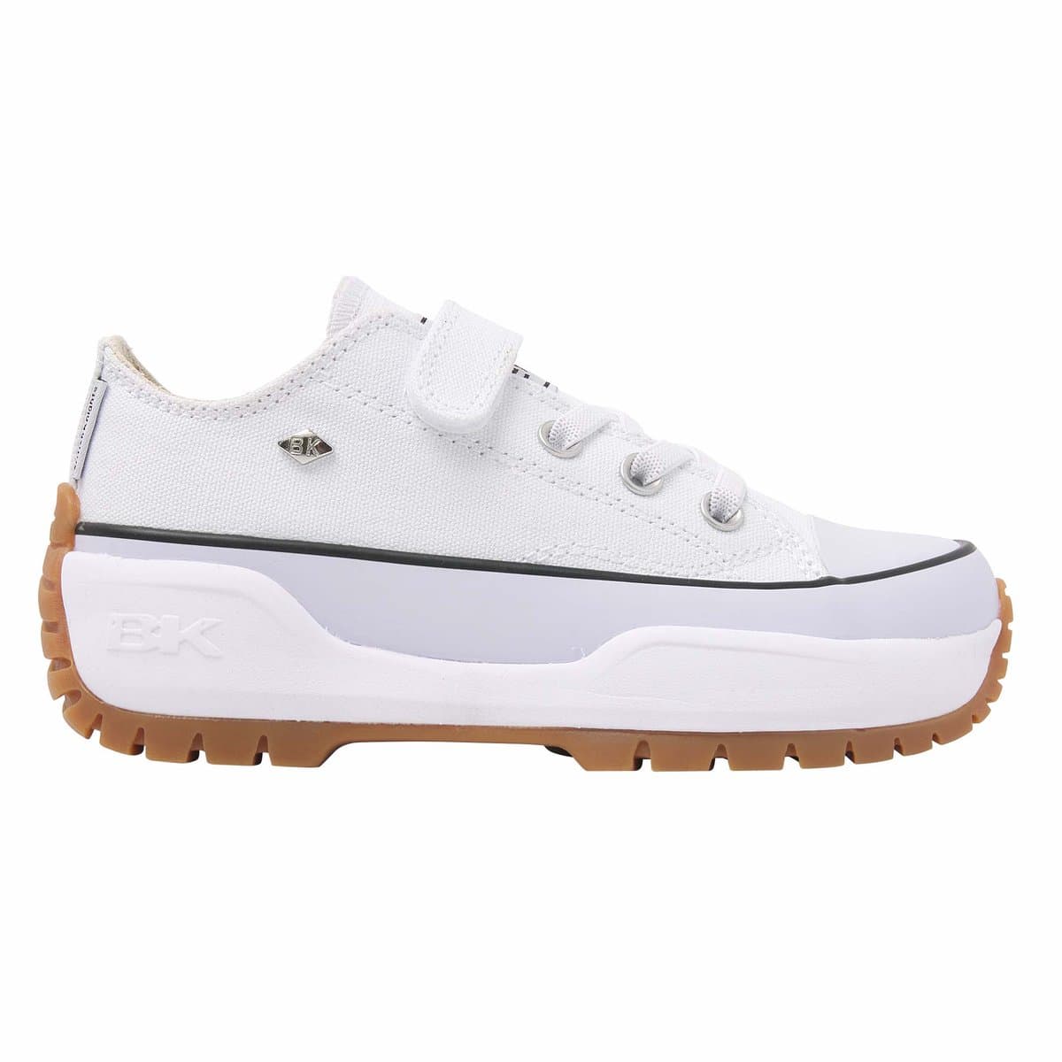 British Knights - Kaya Low Fly Meisjes Sneakers Laag - Maat 34 - Wit - Katoen - Meiden Schoenen