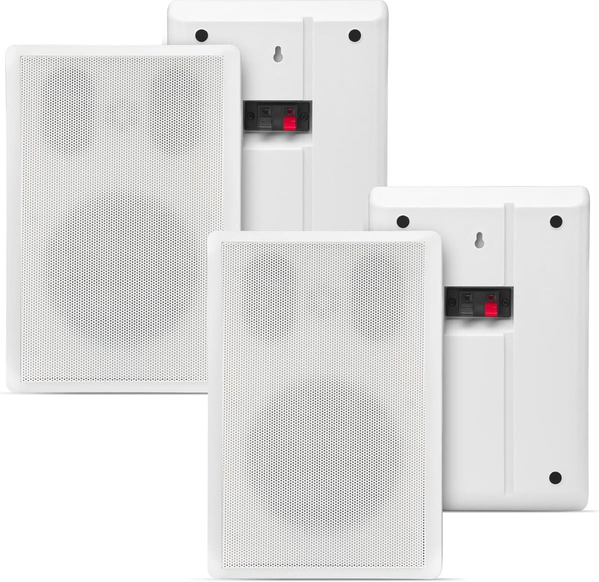 Wand Loudspeakers - Flatpanel Boxen - Muziek Luisteren - Slimline Ontwerp - 525 Inch Woofer - Wit