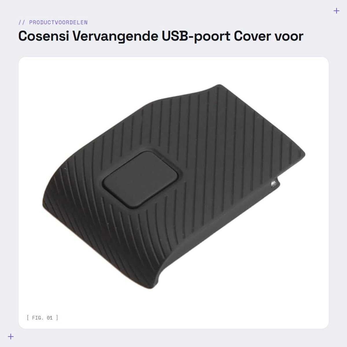 Dailygoods - Vervangende USB-poort Cover voor Actiecamera