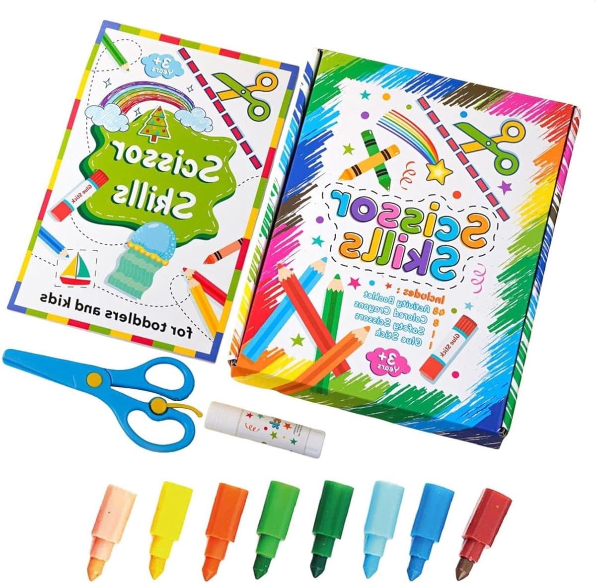 Activiteitenboek - Kleurboek - Creatief Leren - Ontwikkel Vaardigheden - 24 x 19 cm - Multicolor