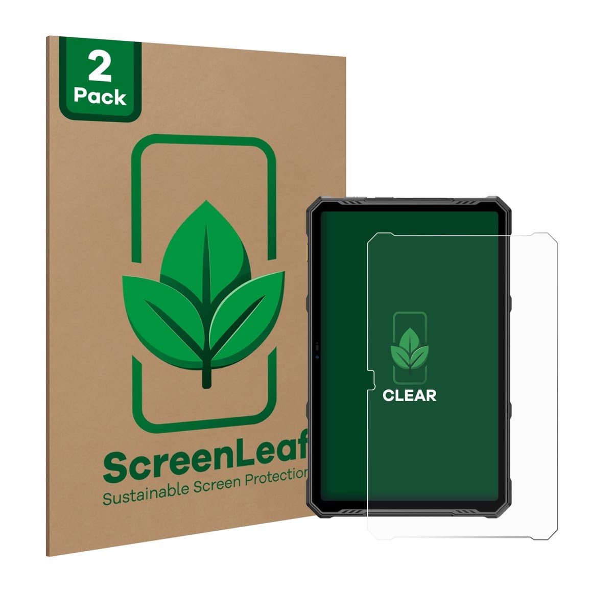 ScreenLeaf - Screenprotector voor Ulefone Armor Pad 3 Pro / 4 Ultra - Duurzame schermbescherming Folie Beschermfolie transparant 2 Stuks