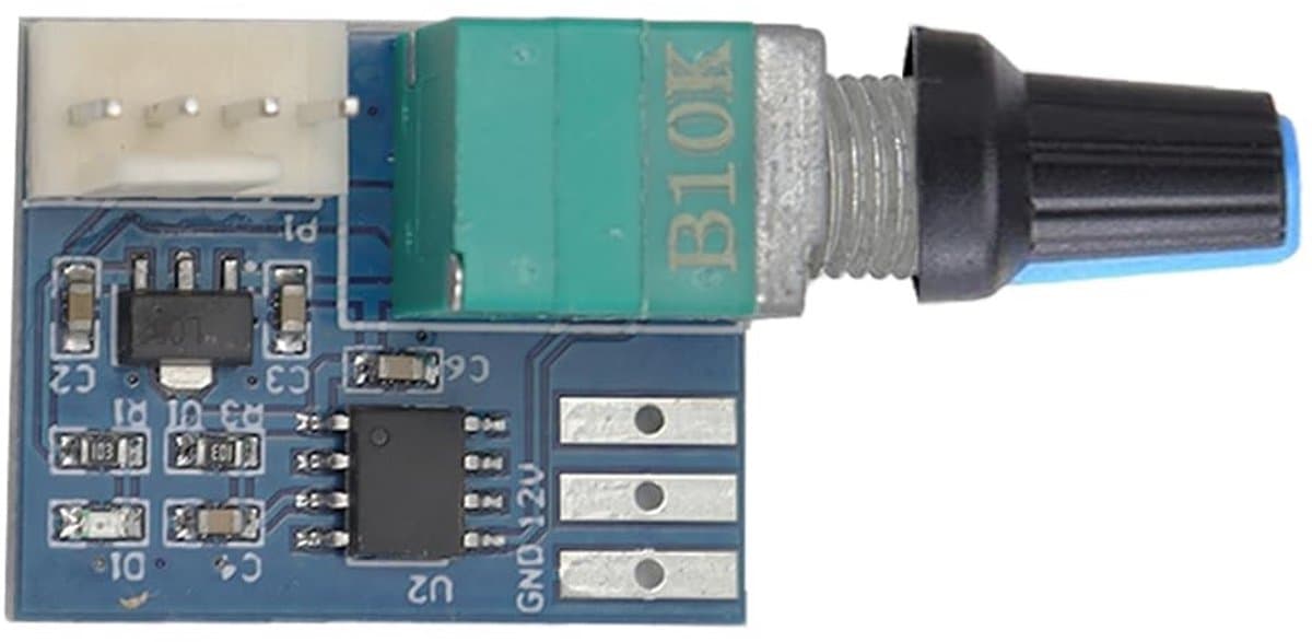 Allecto - Fan Speed Controller - Ventilator Regeling - Eenvoudig in gebruik - Blauw - Snelheidsregelaar - Ideaal voor computer en ventilatie - ...