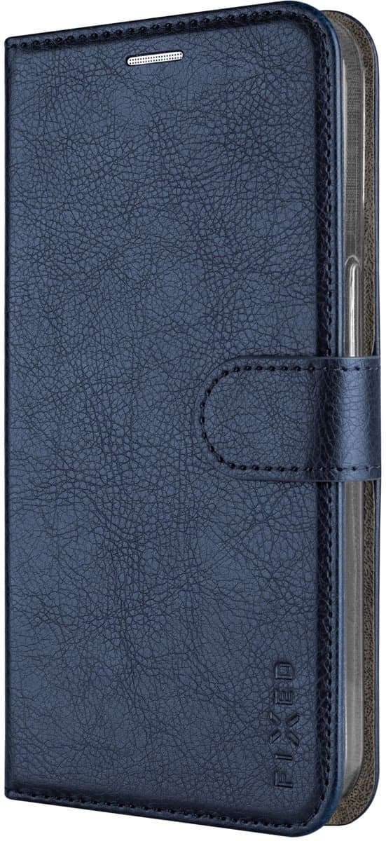 FIXED Opus Flip Cover met Leder look, kaarthouder&standaard voor Samsung Galaxy A37 5G, blauw