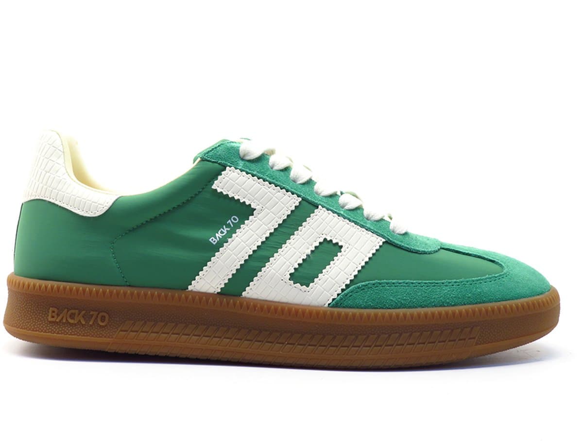 Back70 Nylon green Double V26 Nylon green groen wit