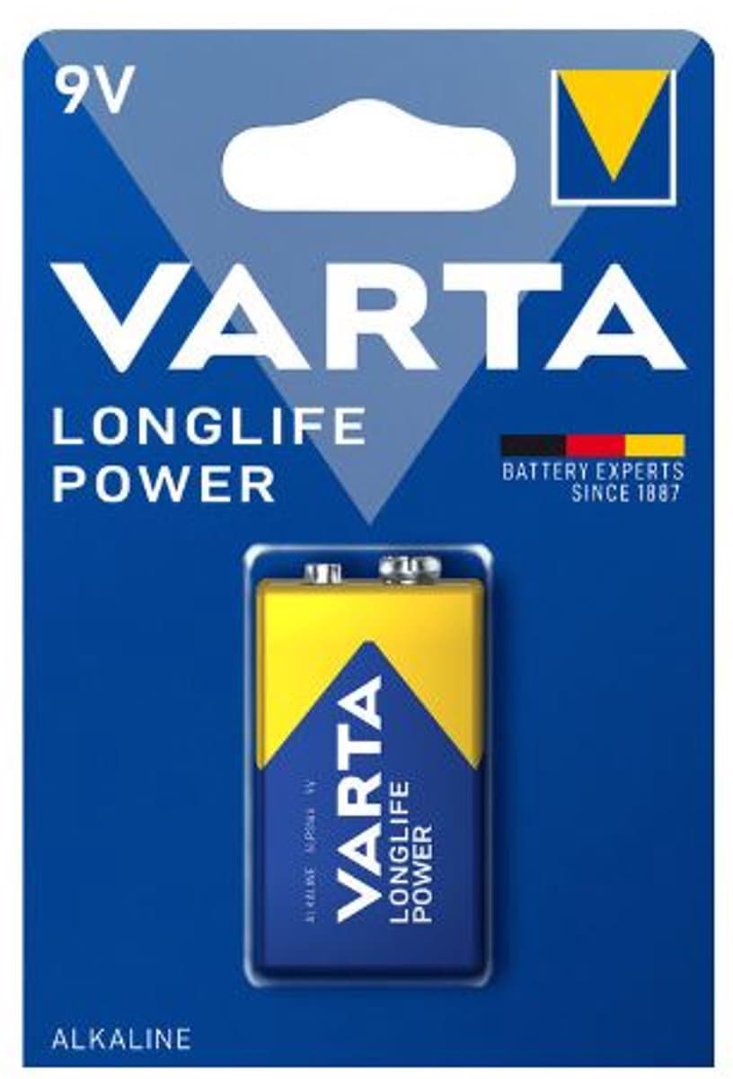 9 volt batterij - Varta - batterij voor rookmelders