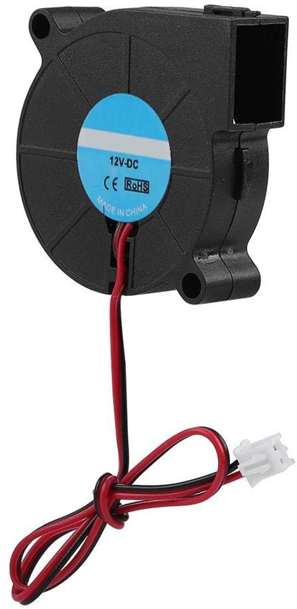 Dailygoody - 5015 Ventilator - Turbo Fan Blower - Koelventilator voor 3D-printer - Zwart - 12V/24V - Oplossing voor koelproblemen - Geschikt voor 3D-p