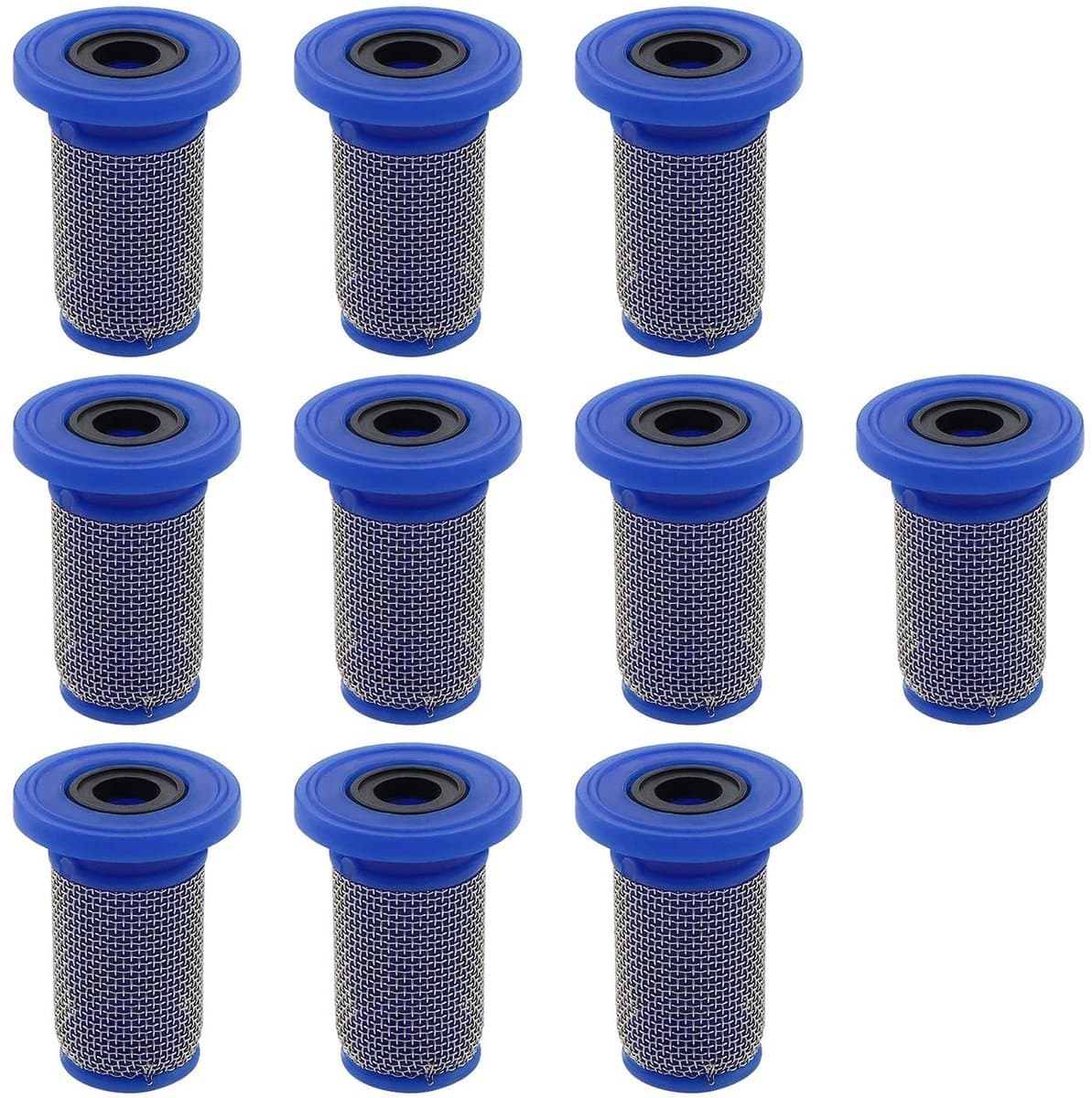 Dailygoods - Dailygoody - Sproeien Nozzle Filters - 50 Mesh Filters - Duurzaam en Betrouwbaar - Blauw - Voor Knapsack Sprayer en Lijnmarkering - 10 Stuks