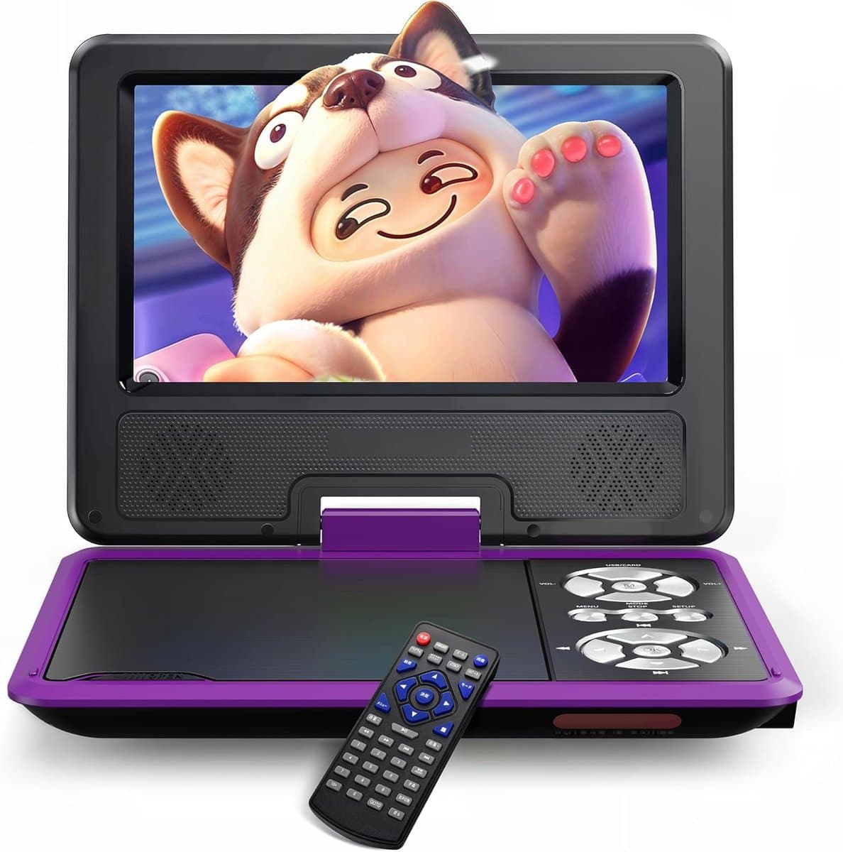 Auto-dvd-speler – Draagbare dvd-speler – Portable DVD Player - oplaadbaar