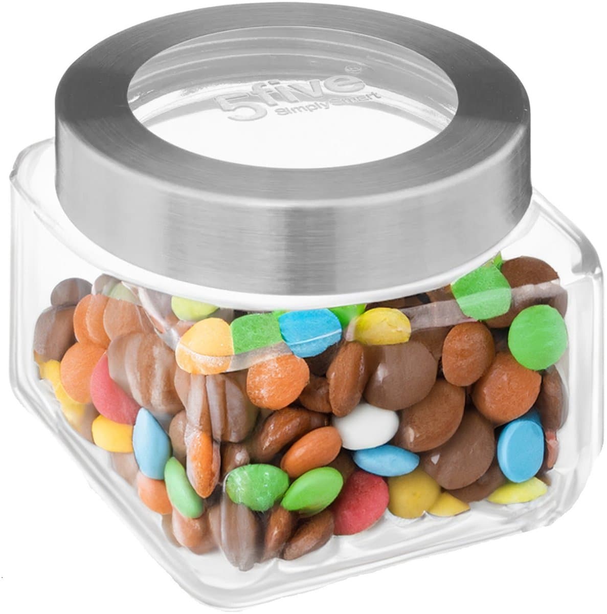 5five Glazen opbergpot - 0,8L, Transparant