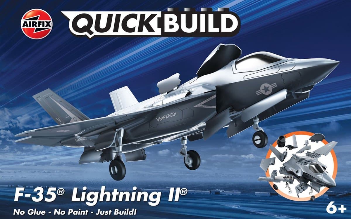 Airfix Modelbouwpakket - J6040 QUICKBUILD F-35B Lightning II Plane Plastic - Airfix - Modelbouw