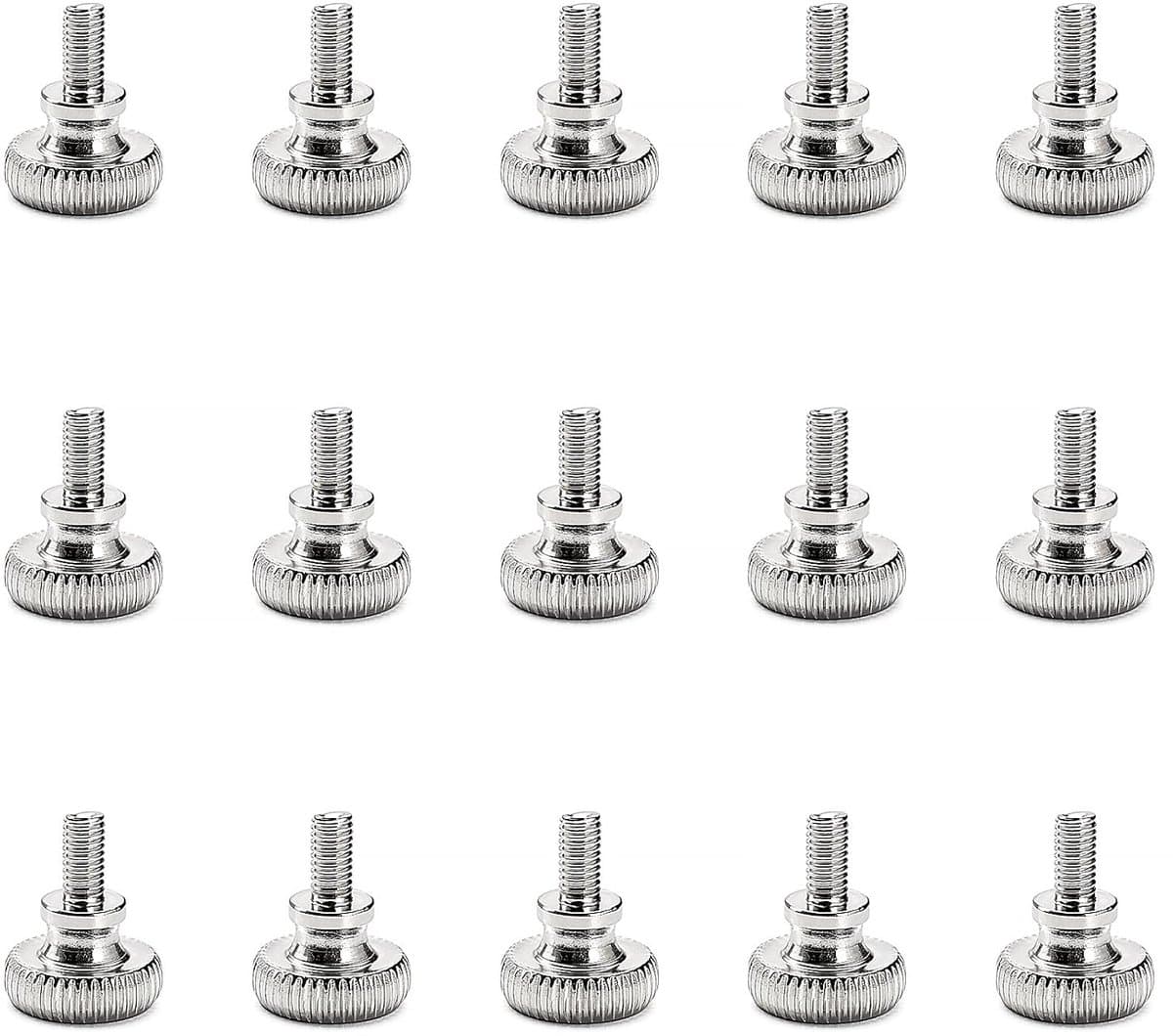 15 Stuks M3x6 mm Gekartelde Duimschroeven, Volledig Schroefdraad Duimschroeven, voor Elektronische en Mechanische Toepassingen