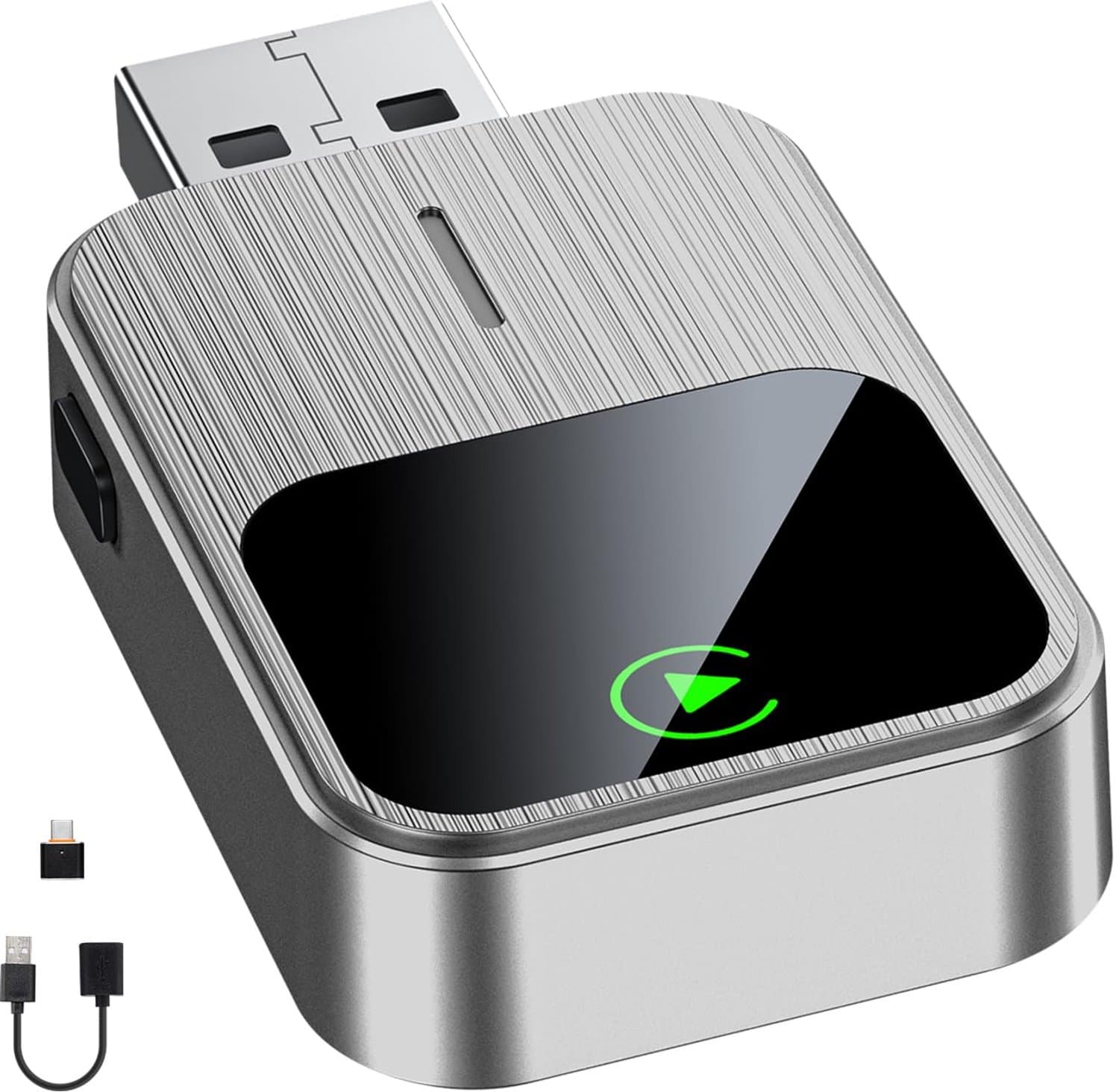 Bluetooth Ontvanger Wireless CarPlay Adapter - USB Type-C Aansluiting - Wit - Voor iPhone 6 En Hoger - Auto Accessoire