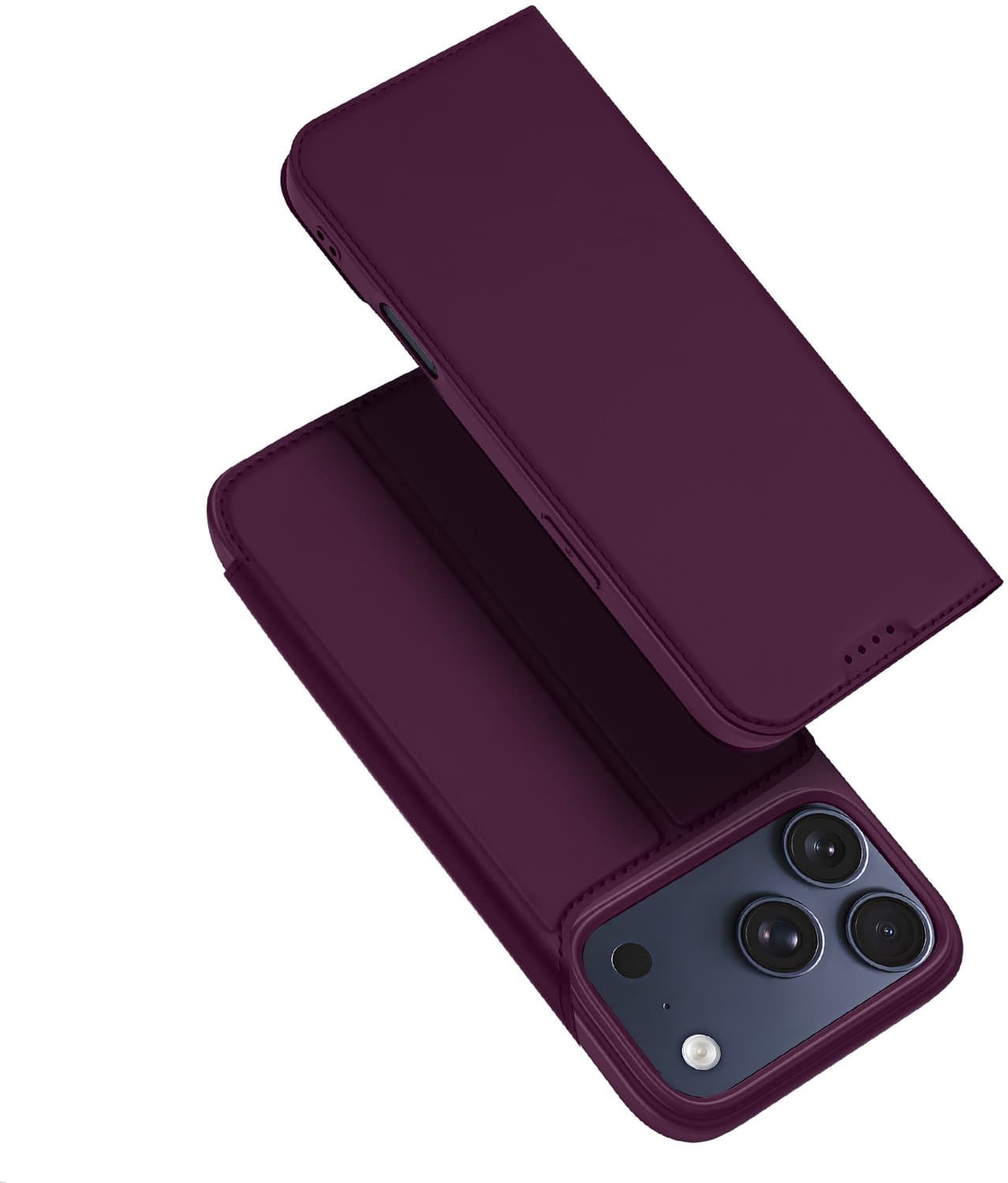 Dux Ducis Geschikt voor iPhone 18 Pro Max / Geschikt voor iPhone 17 Pro Max hoesje - Slim bookcase - Burgundy