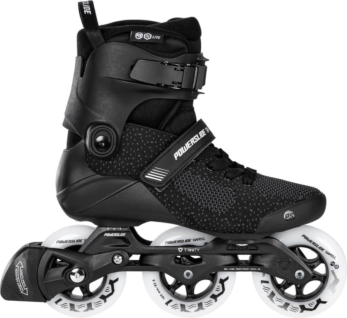 Powerslide Inline Skates Swell Lite 100 Softboot 83a Zwart Mt 40/41