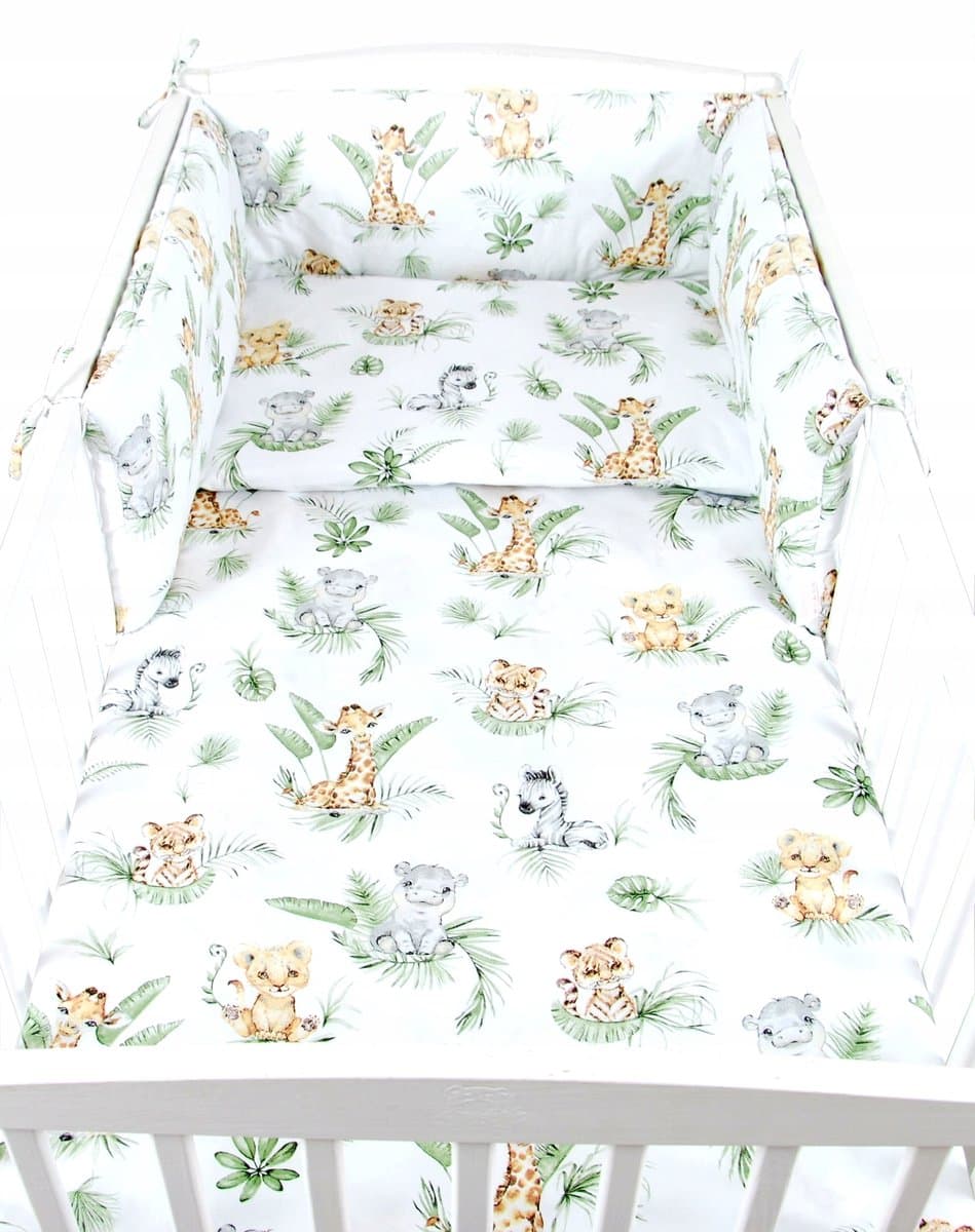 BabyLux 6-delige Kinderbedlinnenset 120x60 cm 100% Katoen