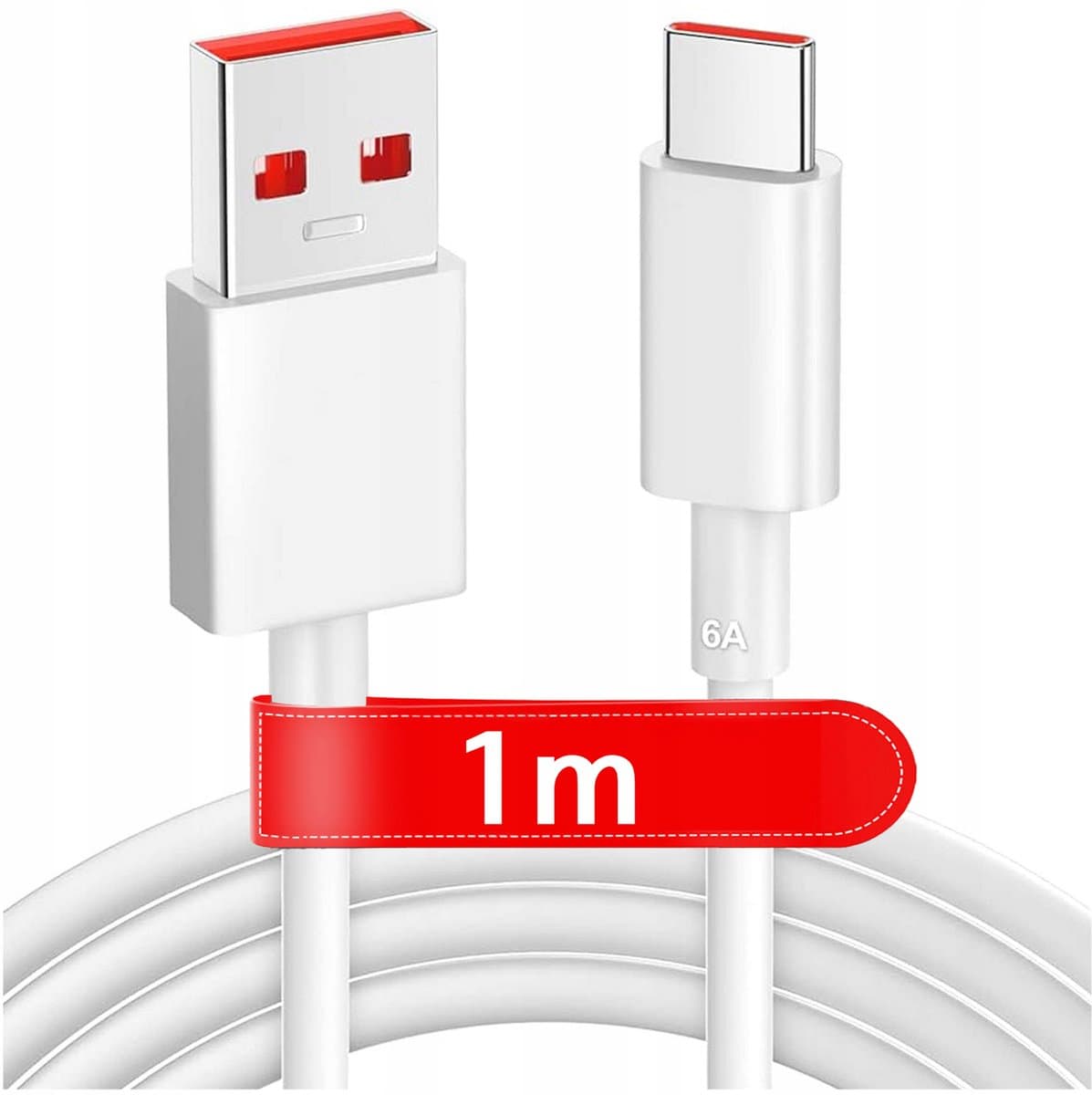 Snelle USB-C Kabel 67W 6A PD 1M - Duurzaam & Snel Laden