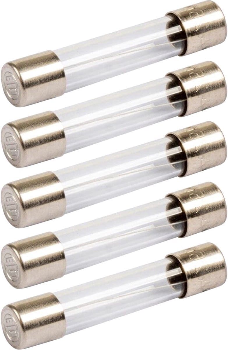 VLTG Glaszekering 6.3x32mm - 6.3A - F(snel) - Beschermt tegen overbelasting - 5 stuks