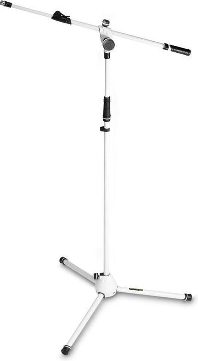 Gravity MS 4322 W - Microfoonstatief, met telescopische boompole, wit - wit