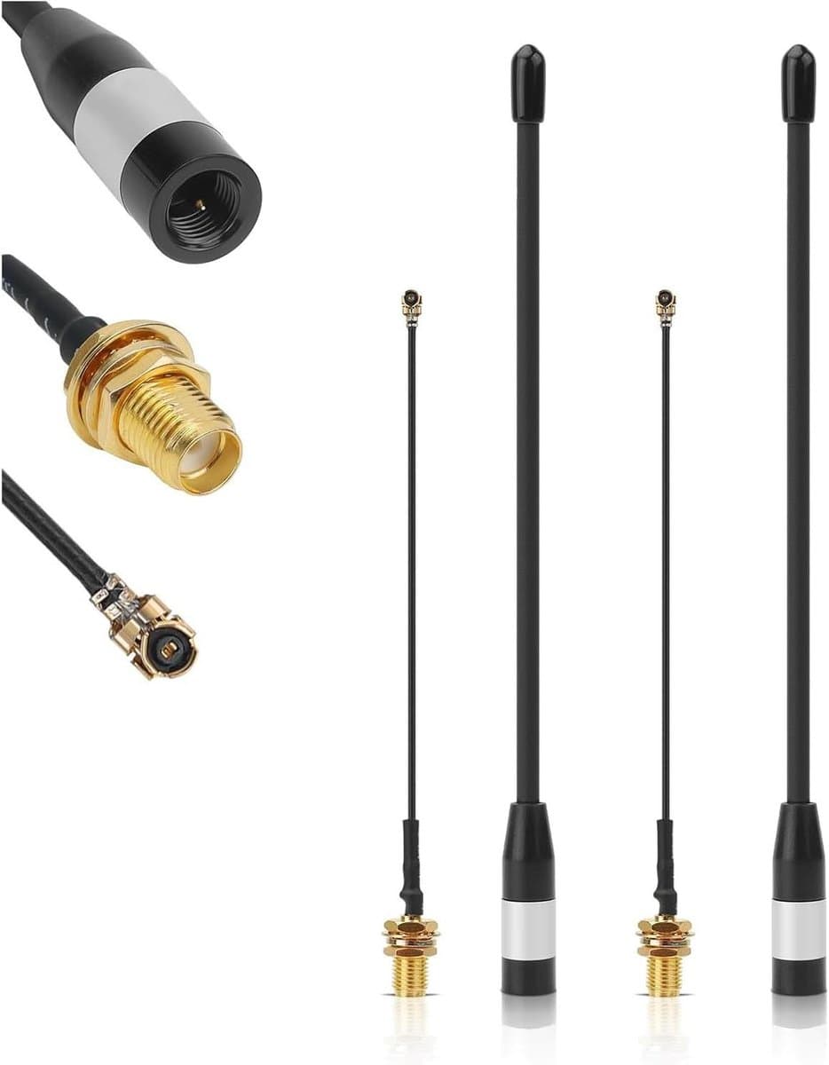 LoRa Antenne Set - Meshtastic Antenne - Signaal Versterken - 10dBi Versterking - 17 cm - Zwart