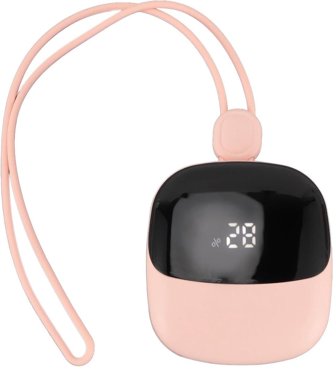 Draagbare nekventilator - Hangende mini fan - Persoonlijke verkoeling - 3 snelheden instelbaar - 10x7x5 cm - Roze