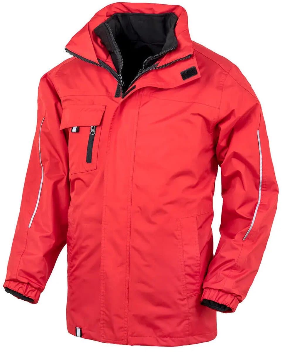 Result 3-in-1 Transit Jacket With Printable Softshell Inner RT236 - Red - M