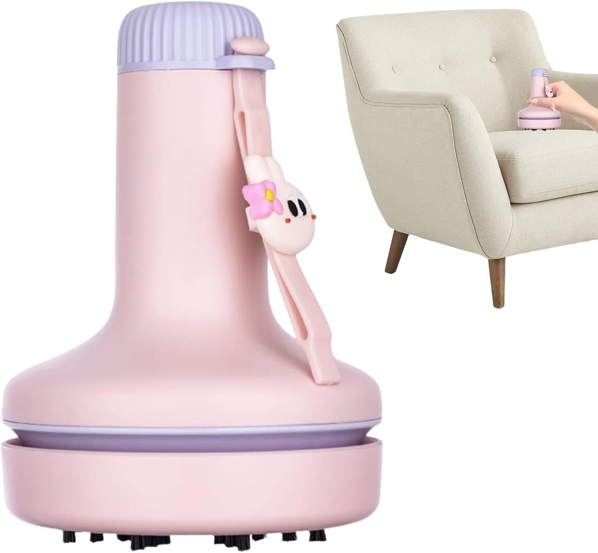 Desktop Stofzuiger - Mini Stofzuiger - Bureau Opruimen - Verstelbare Zuigkracht - 8.7 cm Hoog - Roze