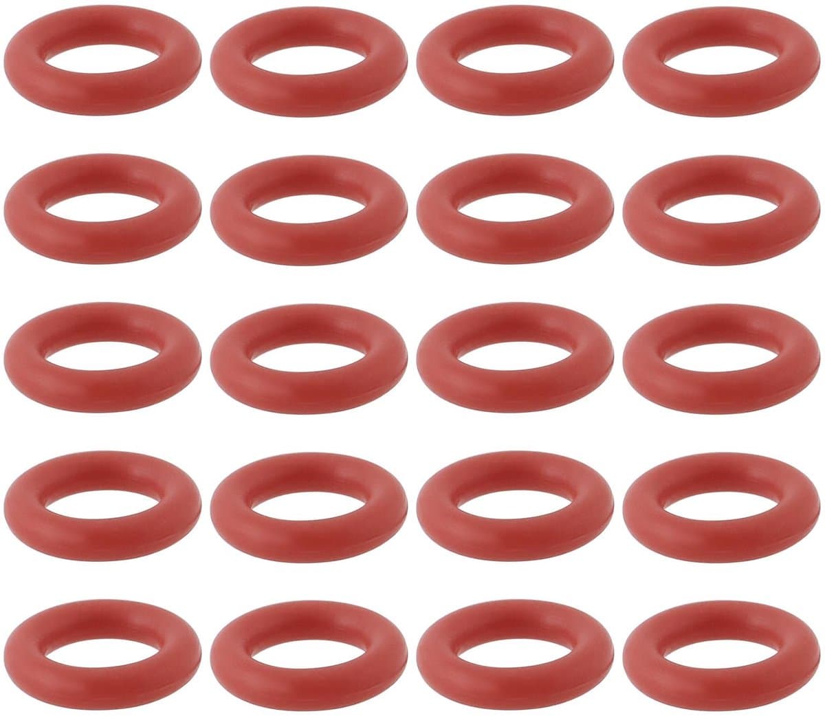 Dailygoods- Siliconen O-ring 100 stuks - 70A Durometer - Afdichtingsring - Temperatuurregelaar - 7x4x1,5mm - Hoge afdichtingseffectiviteit - Afdichtring