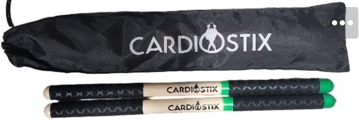 Cardio Drumstokken - Fitness Stokken - Aerobics Les - Dubbele Grip - 40 cm - Gifgroen