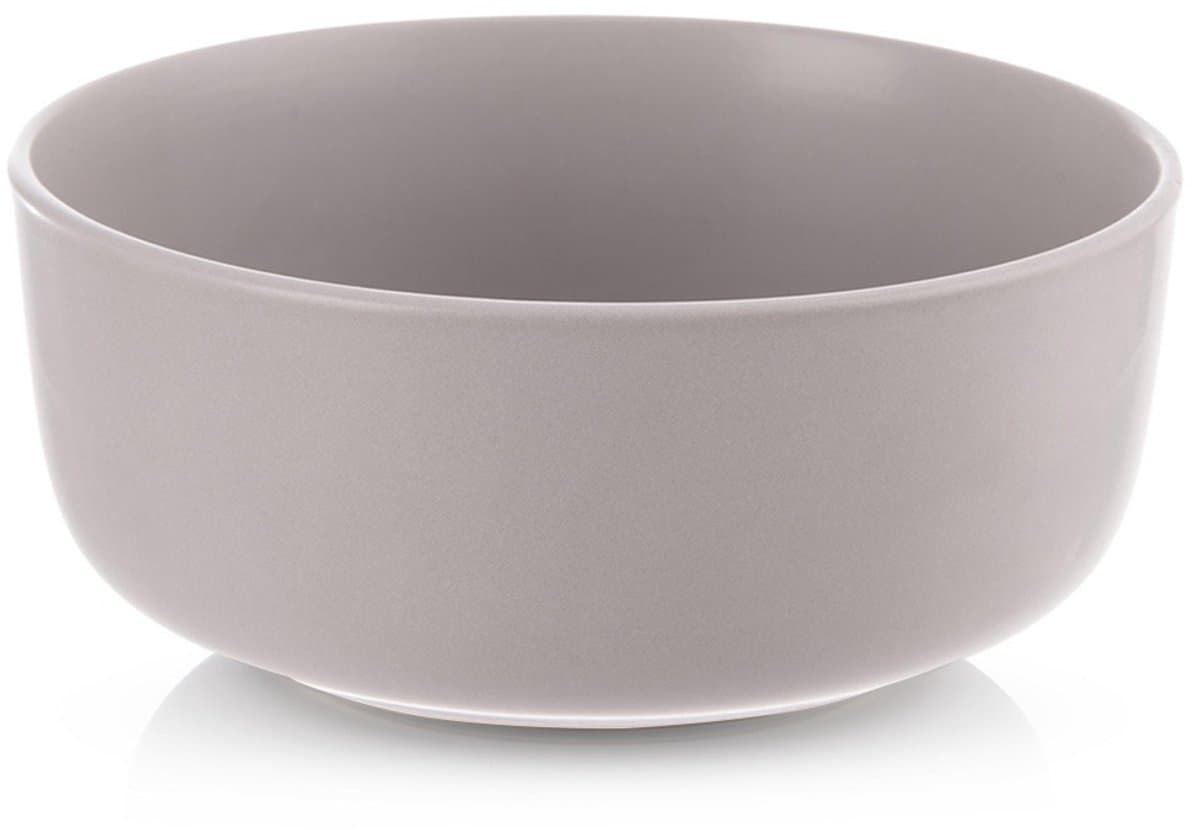 Kom Keramiek Grijs 16 cm, 830 ml - Kommen - Schaaltje - Kommetje - Schaal