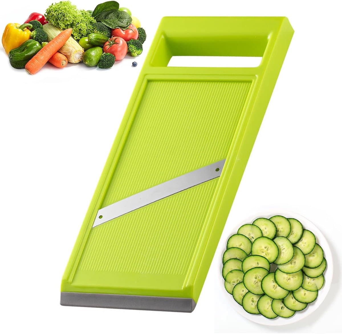 Stalen Groenterasp - Ergonomisch Handvat - Draagbaar Keukengereedschap voor Kaas en Ui