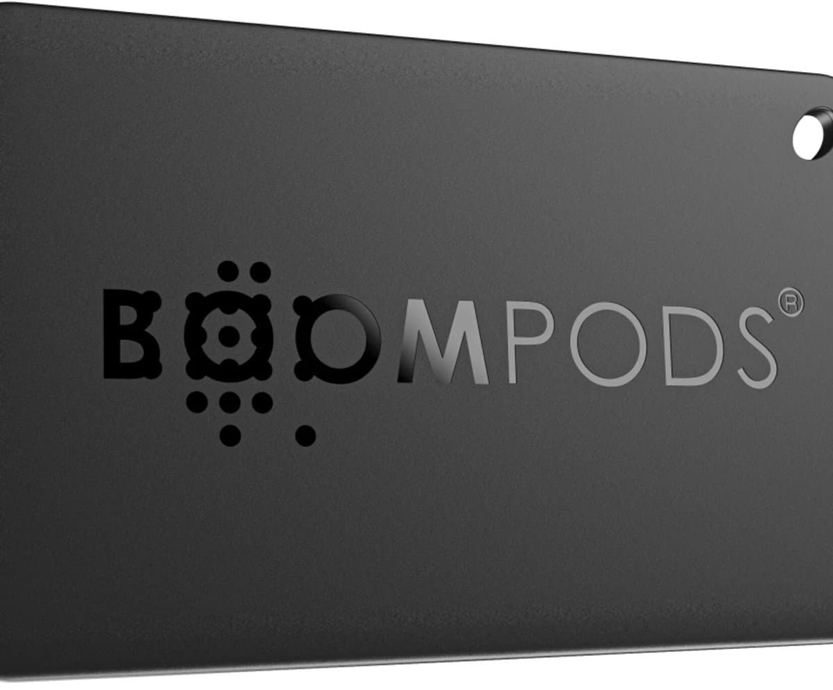 Boompods Boomcard - Creditcard-Vormige Tracker gemaakt van oceaangebonden plastic - Compatibel met Apple’s Find My app