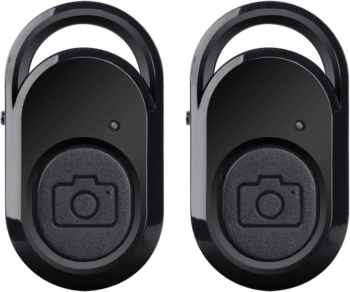 Bluetooth Selfie Remote - Selfie Shutter - Bluetooth Remote Shutter - Geschikt voor smartphones en tablets - Compatibel met IOS en Android - 2-pack
