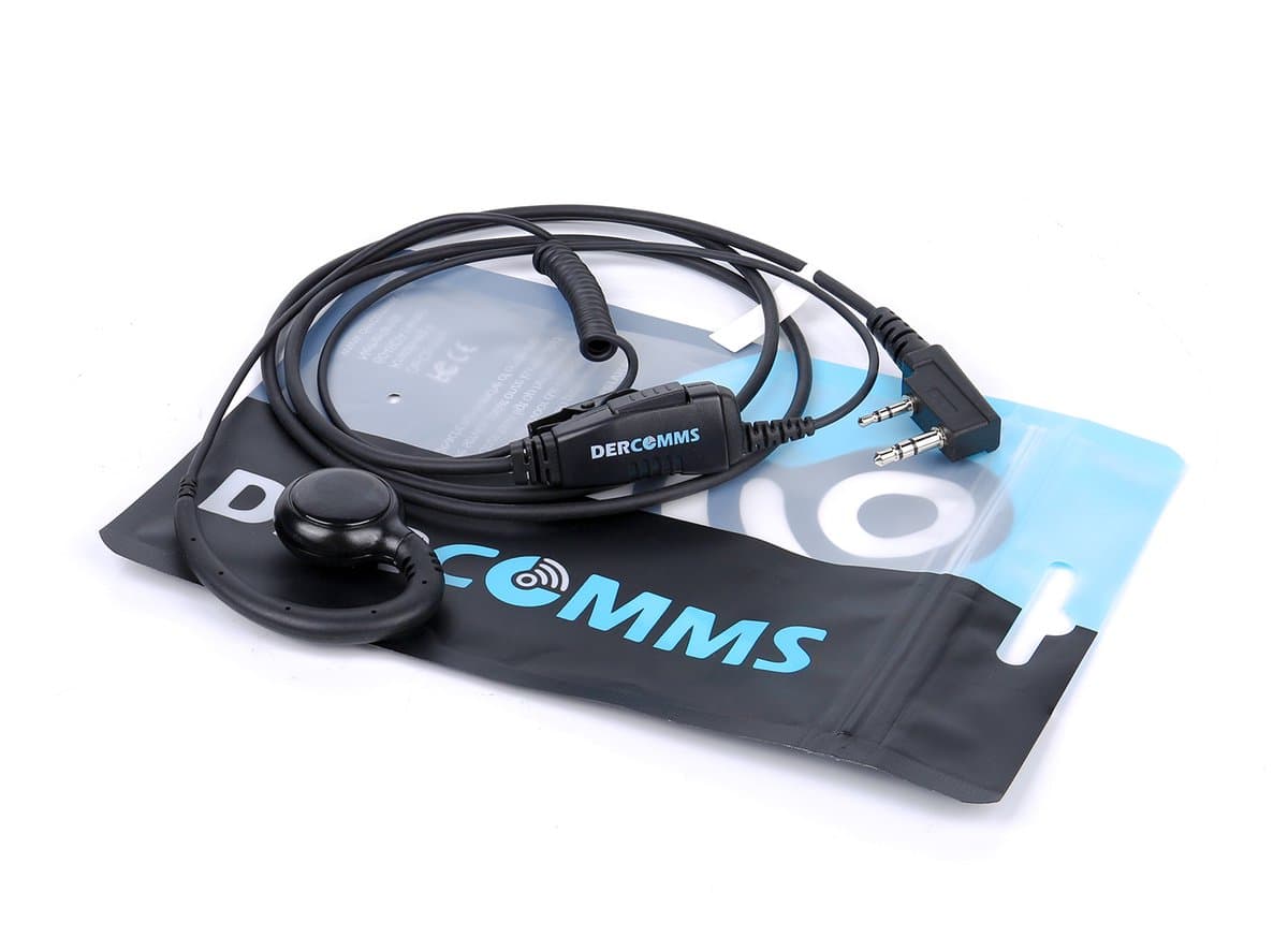 DerComms® Portofoon oortje voor Kenwood TK3201, TK3501, TK3401, TK3701, NX1200, NX1300, PKT300