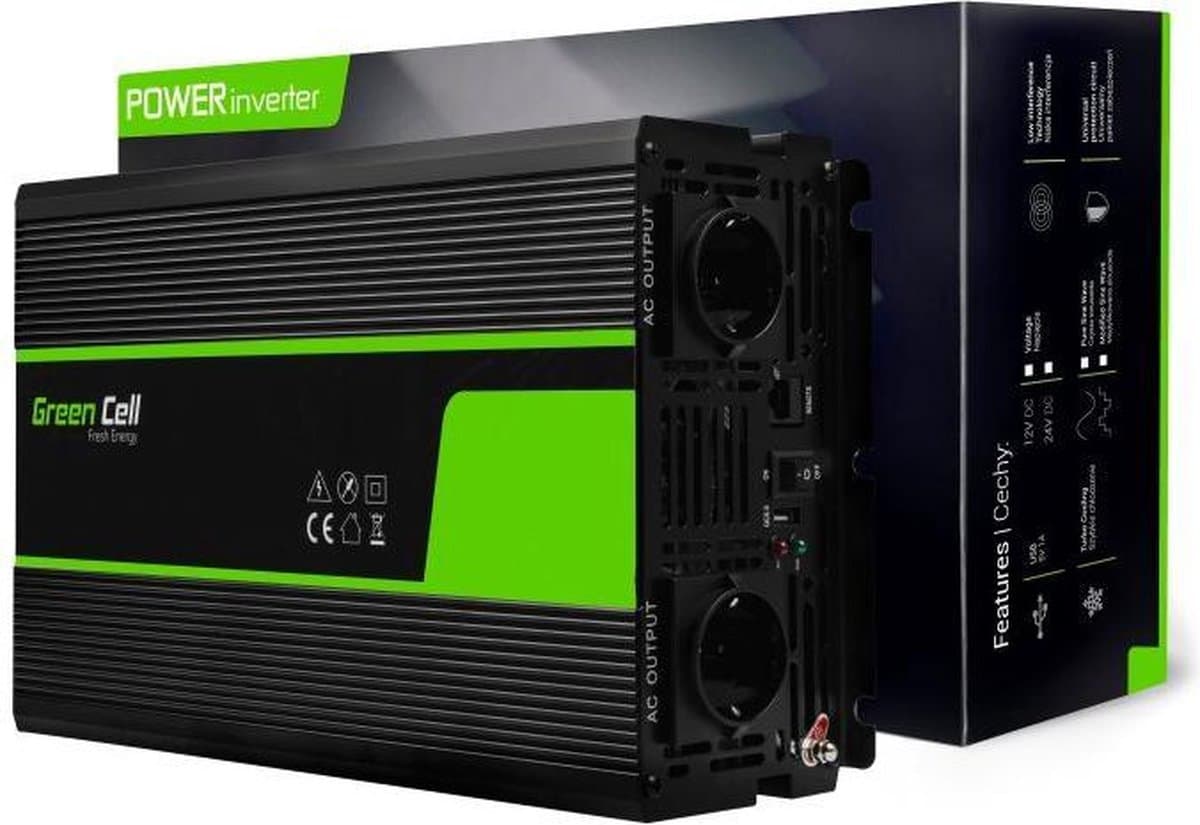 Voltage Auto Omvormer 12V naar 220V, 3000W/6000W Gemodificeerde sinusgolf.
