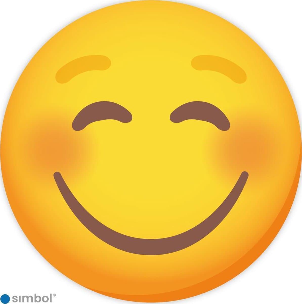Simbol Smiley Sticker - Emoticon Smile voor Kliko & Container - Duurzame kwaliteit