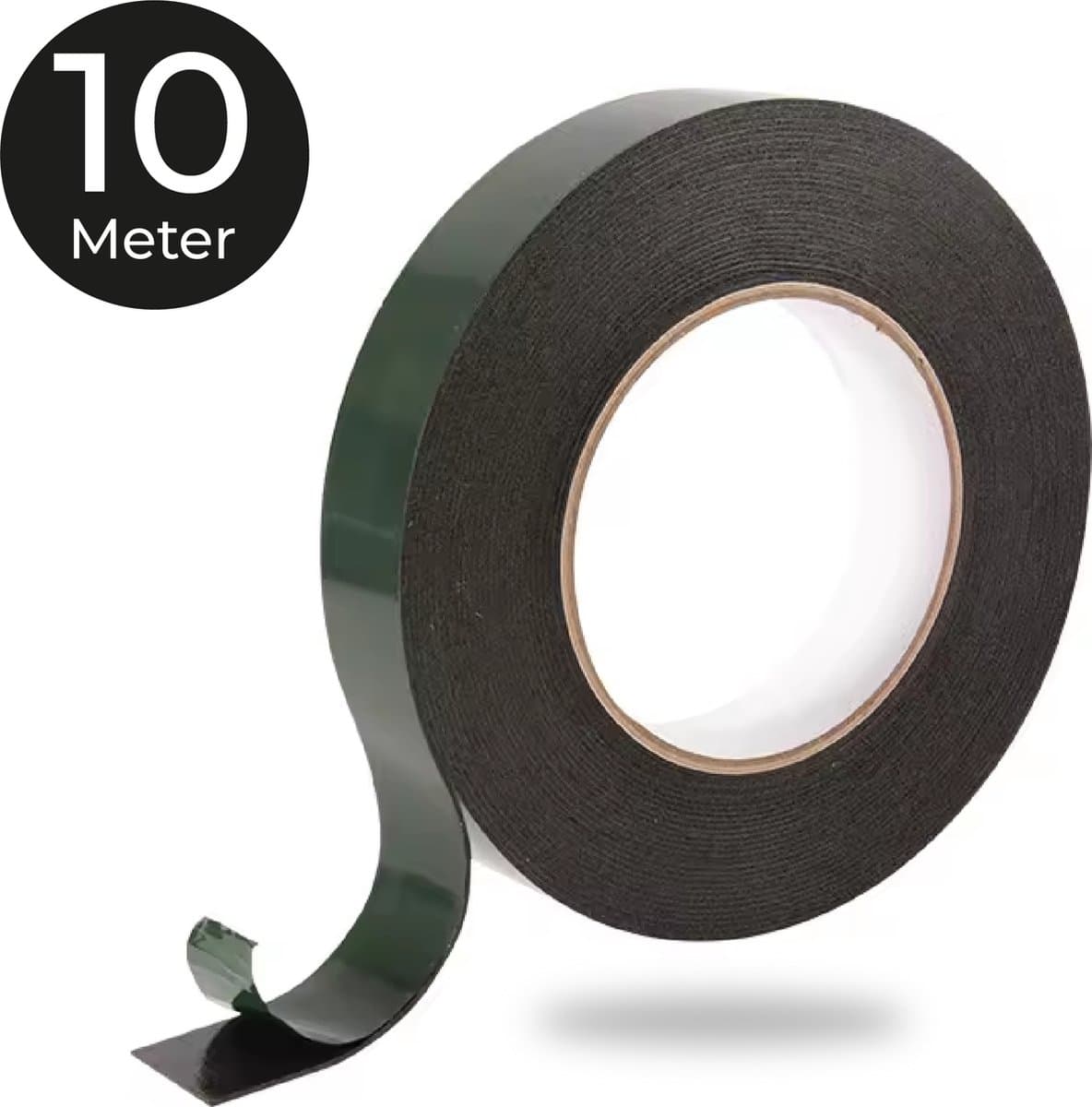 24ME® 10 Meter Dubbelzijdig Foam Tape - Zwart - Montagetape - Ook Geschikt Voor Hobby