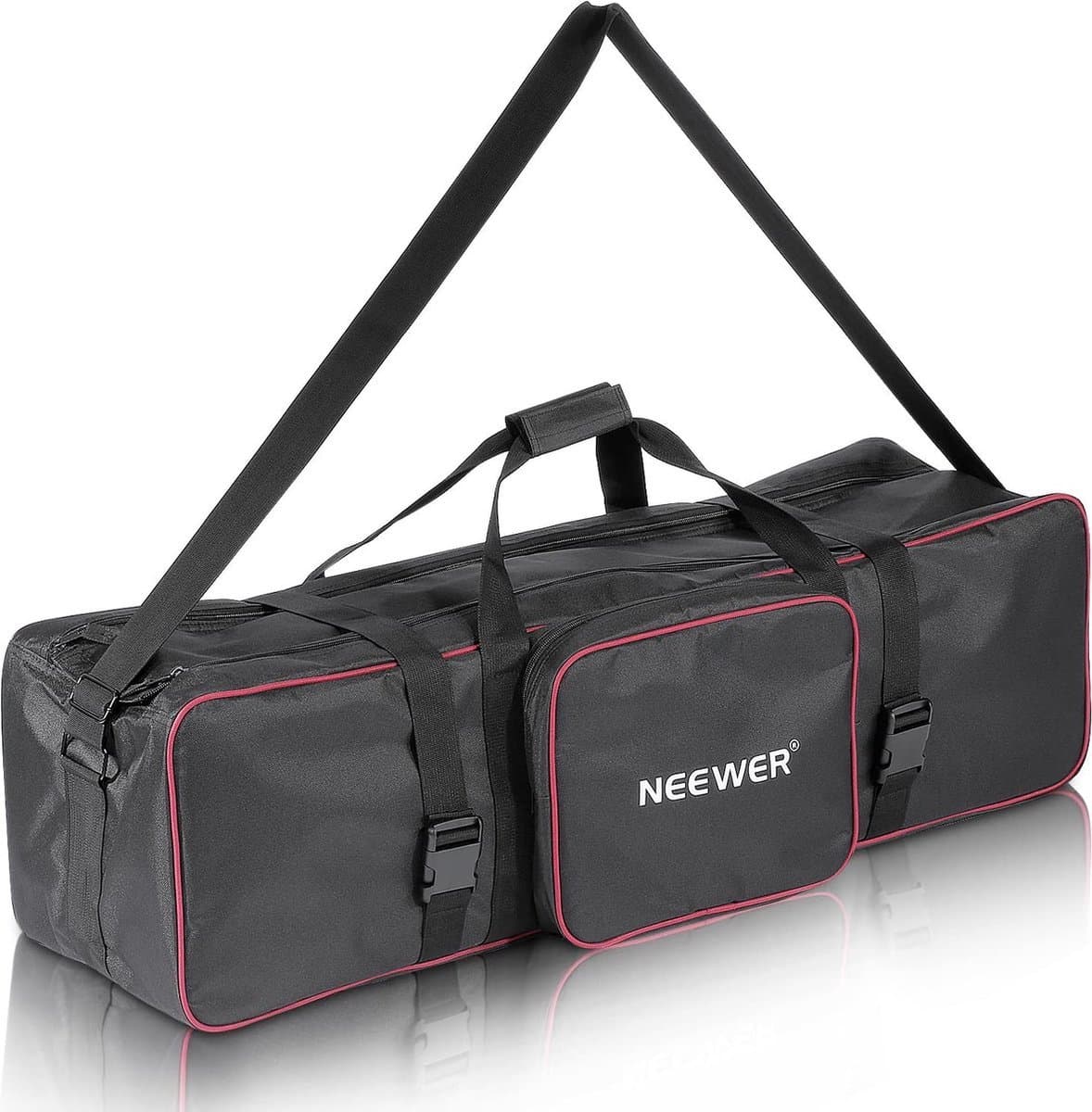 Fotovideo Studio Kit Draagtas - 100x33x10cm - Extra Zijvak voor Lichtstatieven, Boomstatieven, Paraplu's - X01NSK350