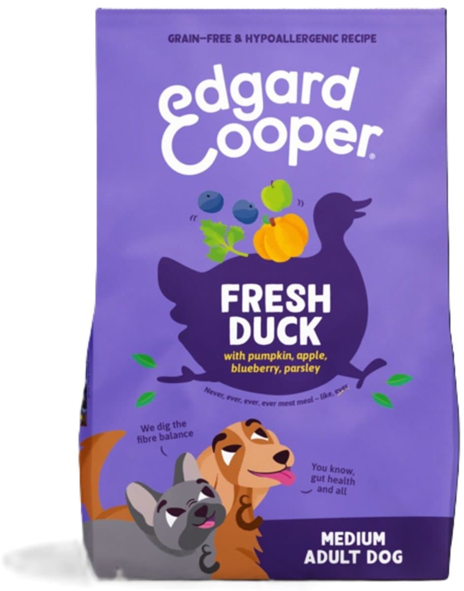 Edgard&Cooper Medium Adult Dog Eend - Hondenvoer - 7 kg
