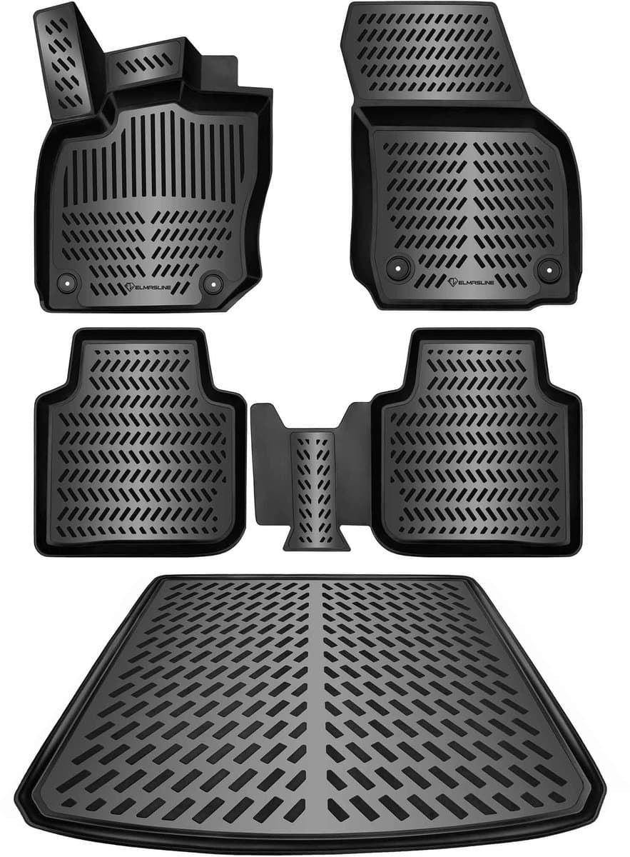 3D Rubber Automatten & Kofferbakmat Set voor KIA SORENTO 2020-2026 [MQ4] - geurloos & op maat - hoge rand