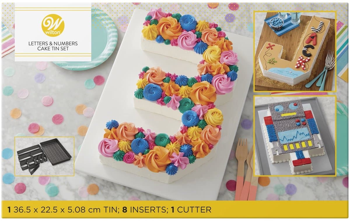 Wilton Bakvorm & Uitstekers Set - Cijfers & Letters - Countless Celebrations