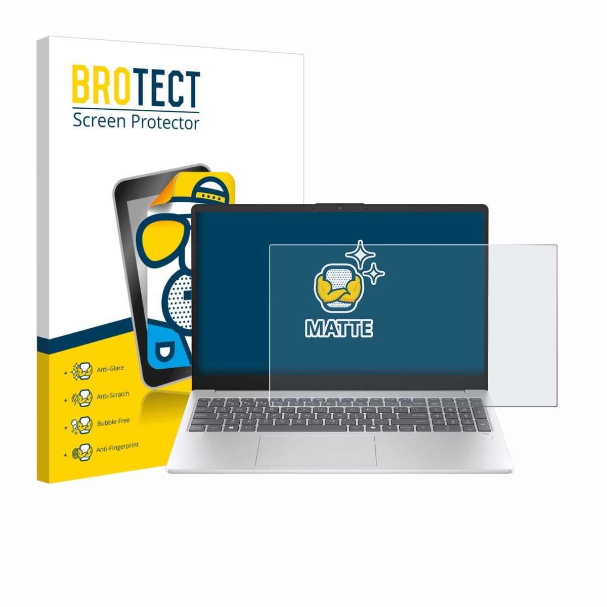 BROTECT - Screenprotector voor HP OmniBook 3 15 15-fn0653ng - Folie Beschermfolie matte