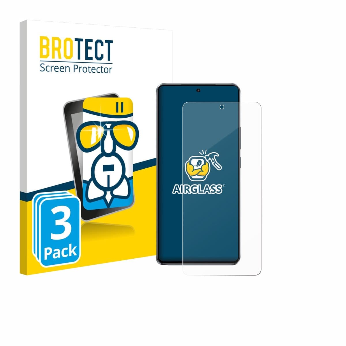 Screenprotector 3 Stuks voor Vivo iQOO Z10 Turbo Pro Beschermglas transparant