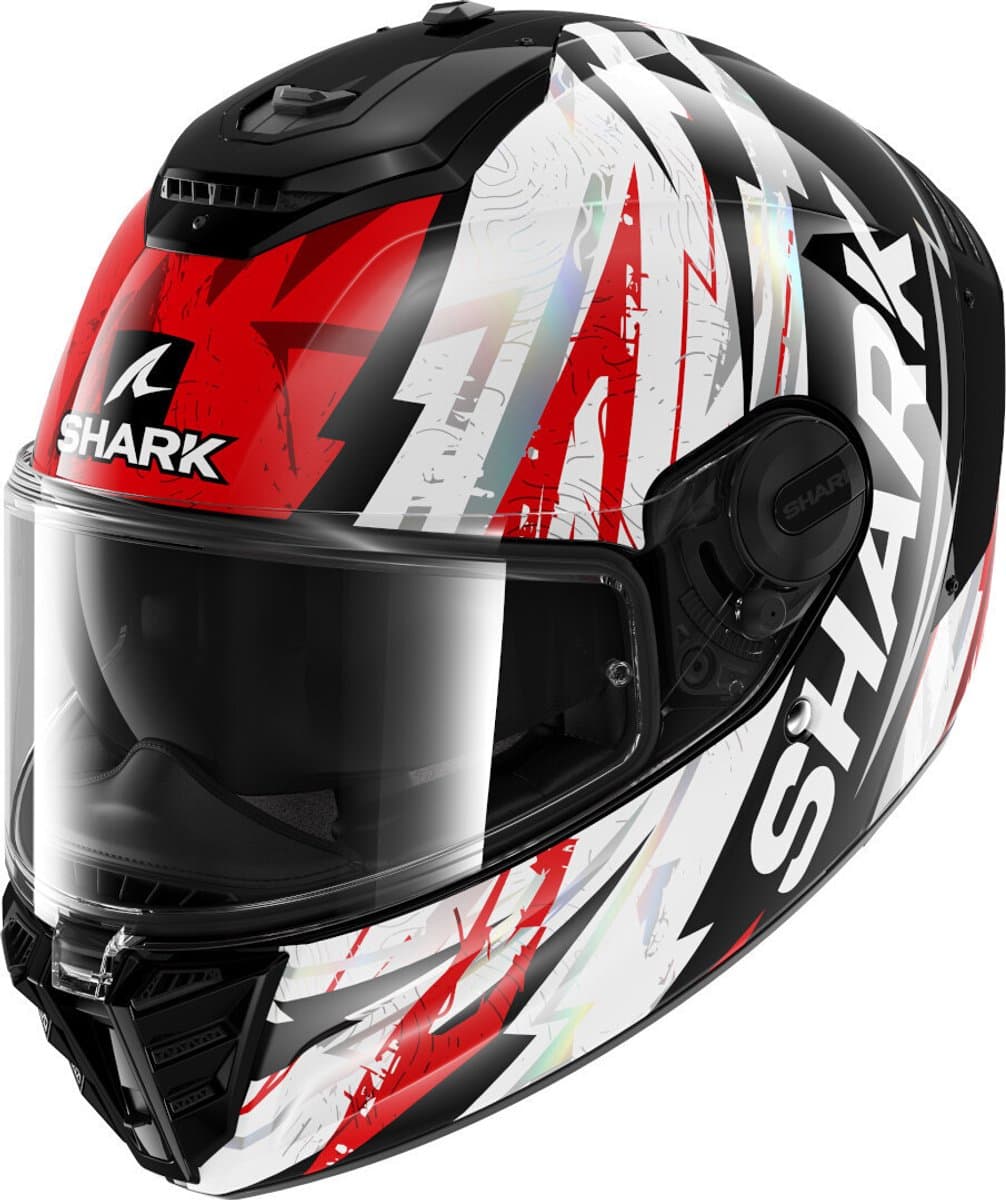 SHARK Spartan RS Hibolt Zwart Rood Chrome KRU - Maat S - Helm