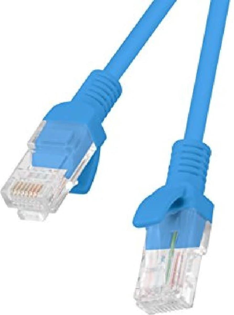 Lanberg Patchcord Kabel Utp Cat.5E 1M Voor Lan Internet Ethernet Connector