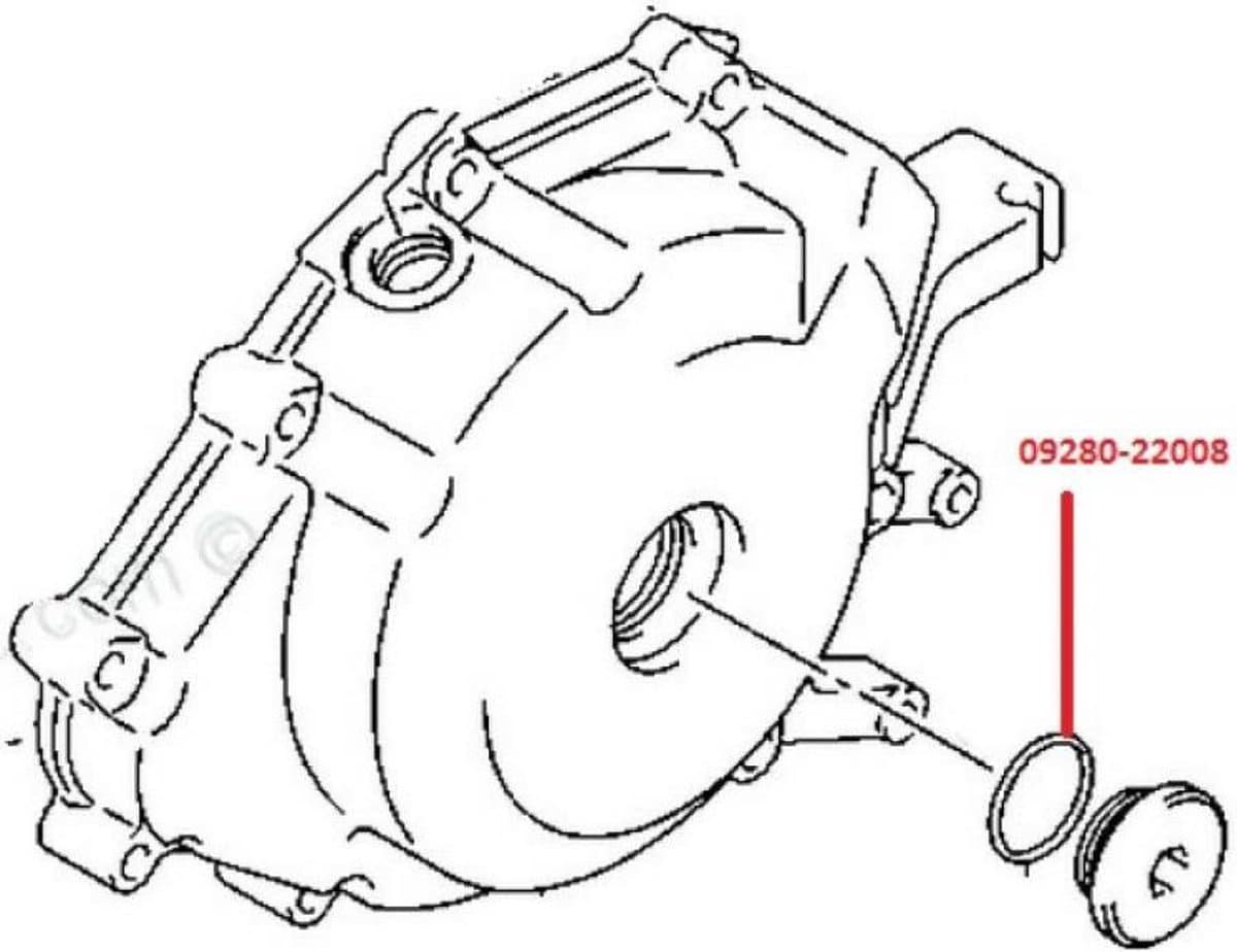 o-ring d 3.1 id 22.7 voor motor suzuki 125 dr 1983 t/m 1985 09280-22008 nieuw