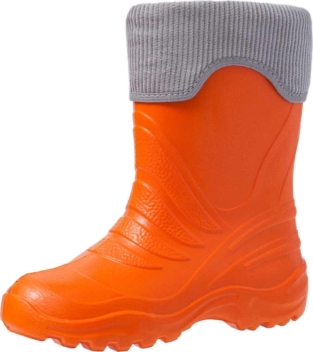 Ladeheid LA-LMG-861-Termix Dames Regenlaarzen - Rubber - Gevoerd - EVA - Waterdicht – Orange151c/Grijs – 22/23