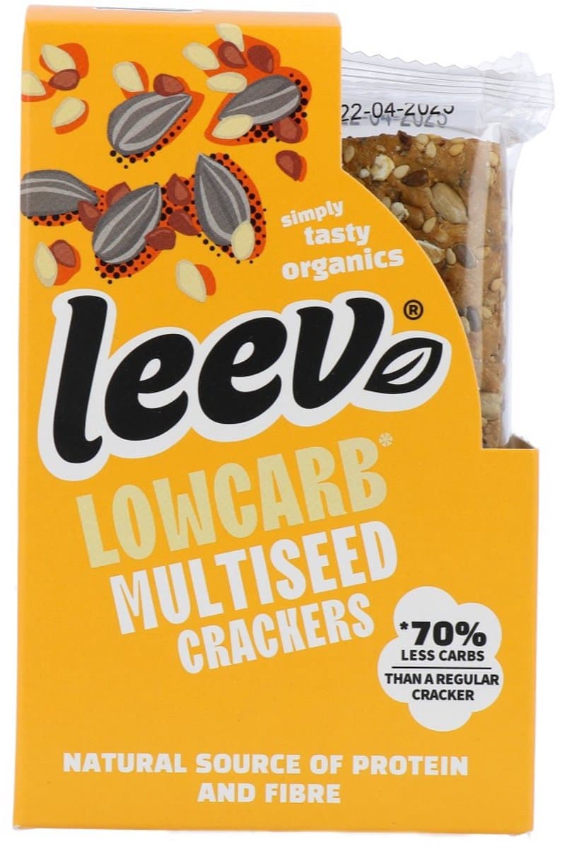 Leev Multiseed Lowcarb Crackers 80GR