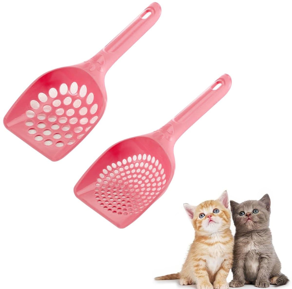 My Ninki ® Kattenbakschop en Voedselverdeler Set voor Huisdieren met Twee Maten voor Diverse Toepassingen